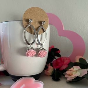 Handmade Rose Earrings